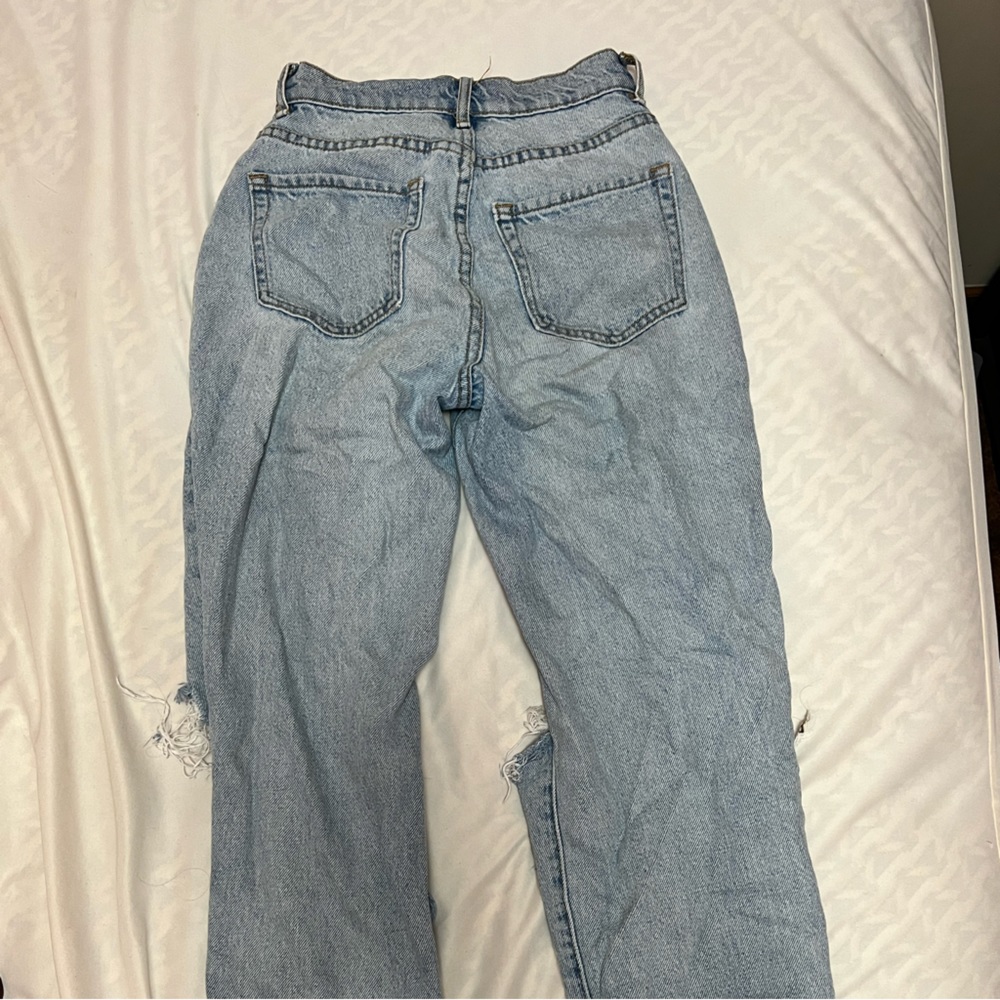 high waisted mom jeans